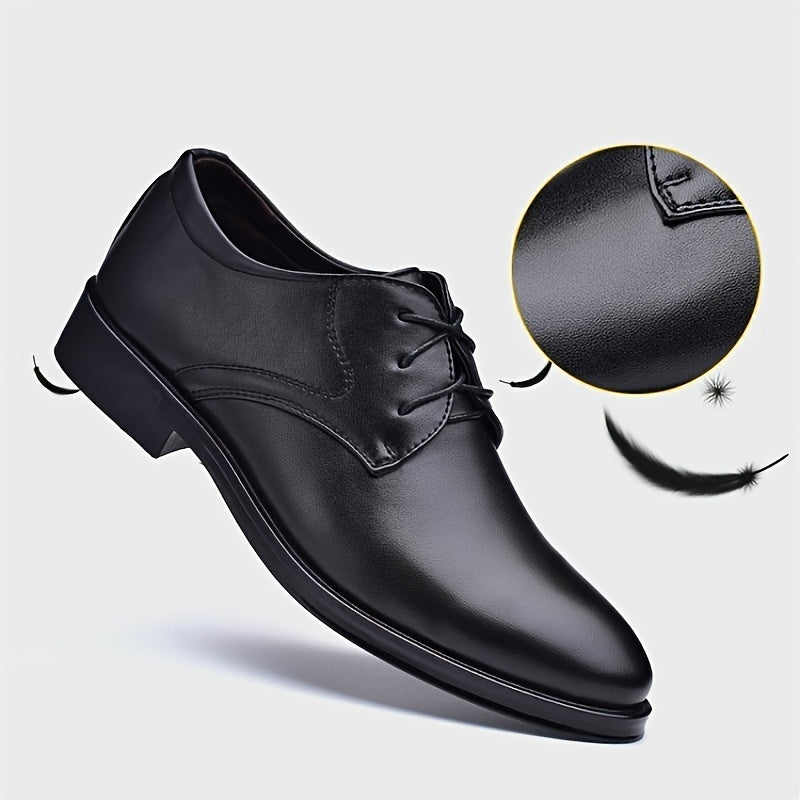 Men's Formal Shoes Leather Lace-Up Business Shoes for Weddings Parties Office