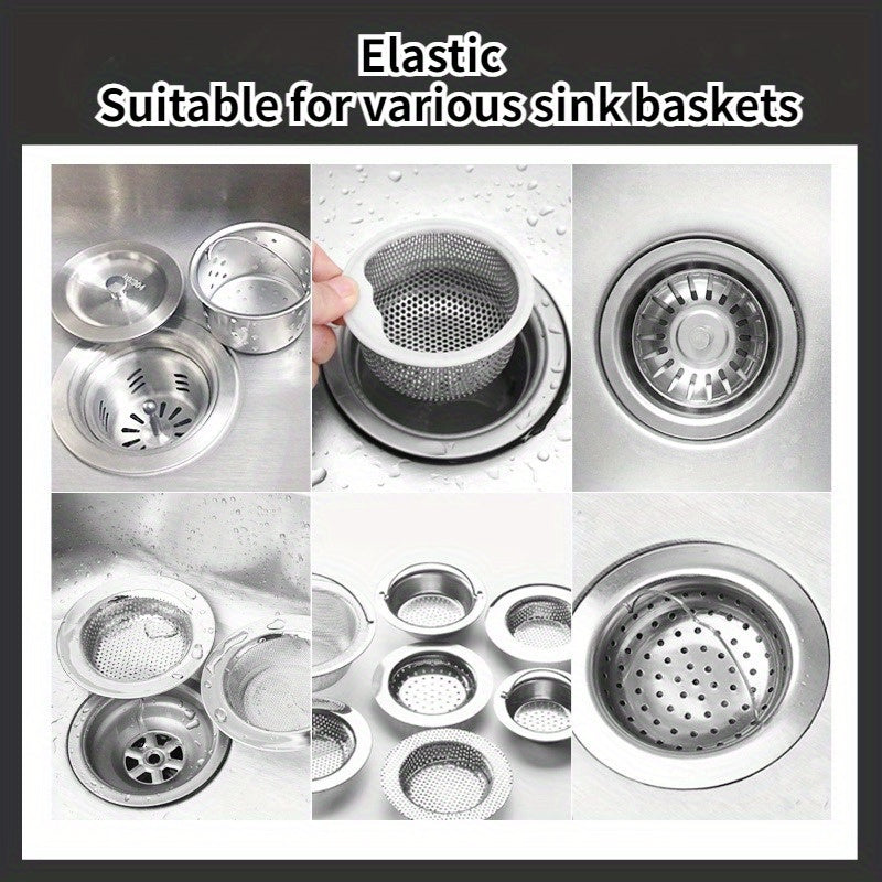 100 Disposable Kitchen Sink Strainers for Clogs Food Waste Drain Sewer