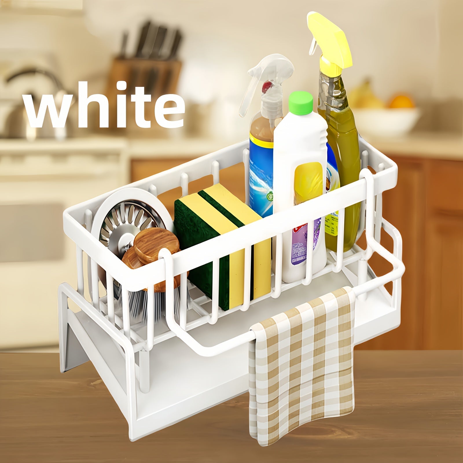 Multifunctional Kitchen Storage Rack Draining Space-Saving Large Capacity