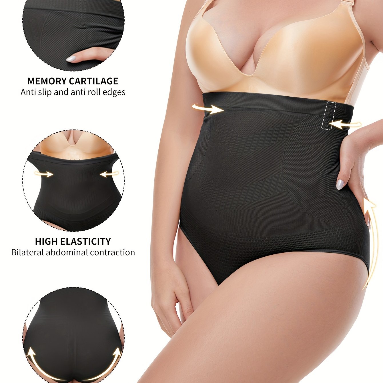 Women's Seamless Shapewear Panties Tummy Control Butt Lift Breathable Slimming