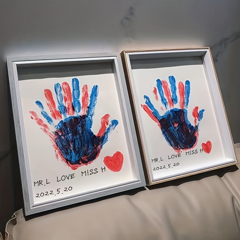 Pet Hand and Footprint Photo Frame Painting DIY Personalized Gift for Couples