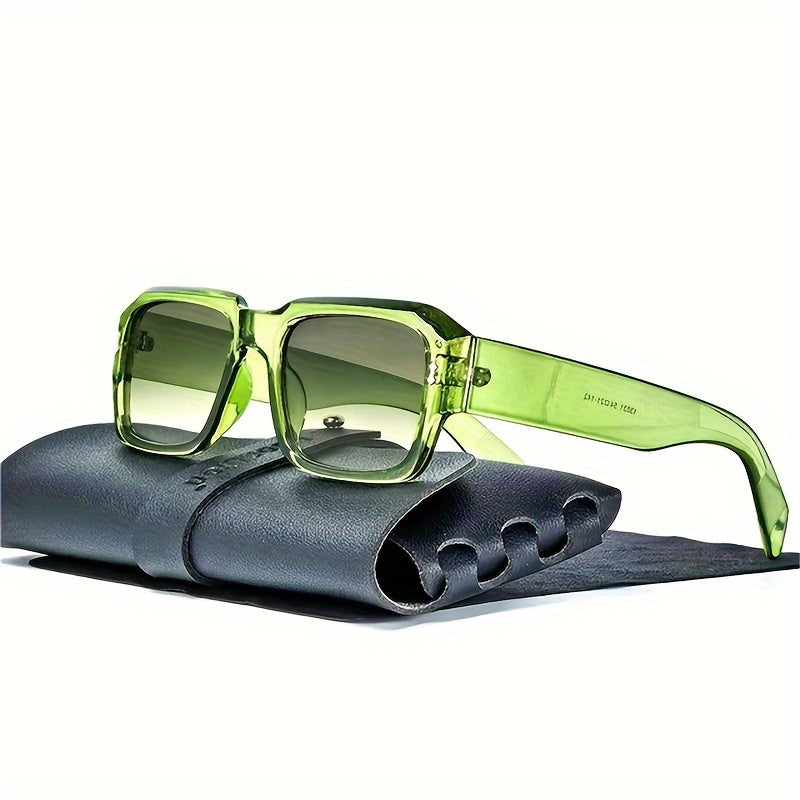 Square Vintage Style Glasses for Men with AC Lenses