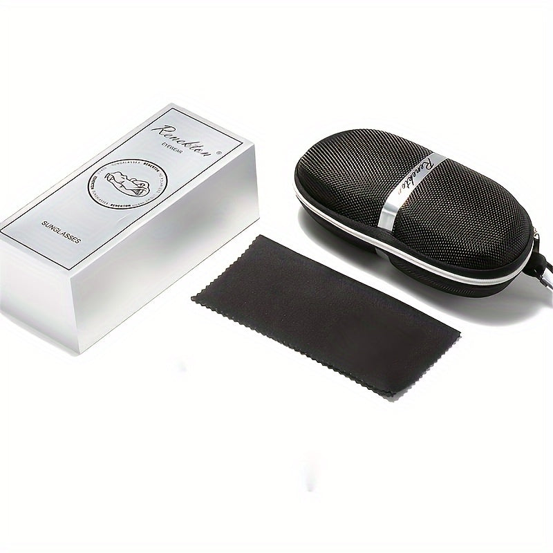 Men's Polarized Square Sunglasses Edgy Punk Style for Outdoor Activities