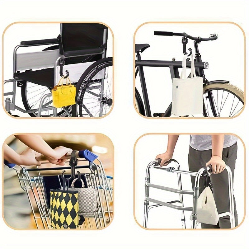 Universal Fit No-Drill Hook Set for Electric Scooters Bicycles and Mobility
