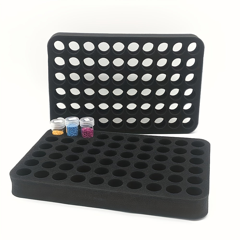 Ko'ylakli tashkilotchilar uchun 30/60/80 teshikli ko'pik padlari, dumaloq shishalar va pigmentlar uchun