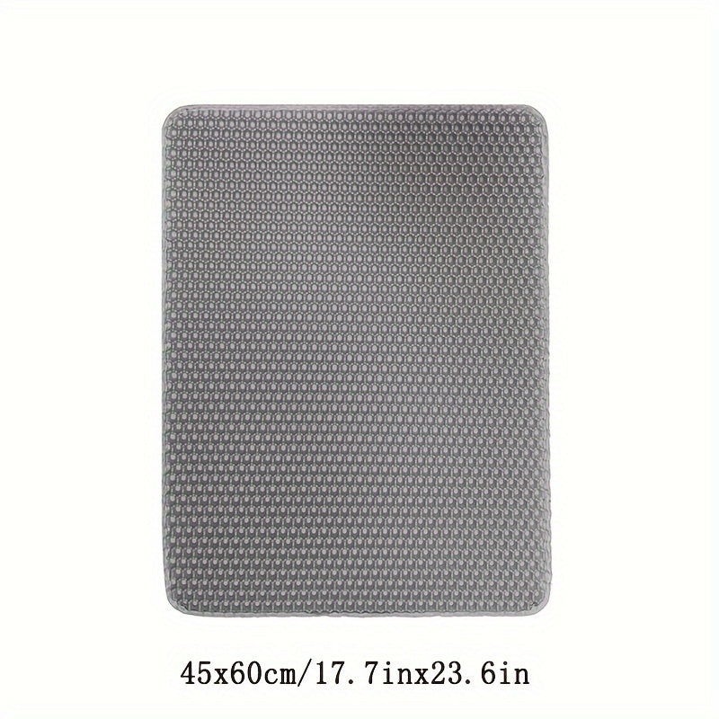 Double Layer EVA Cat Litter Mat Non-Slip Waterproof Large
