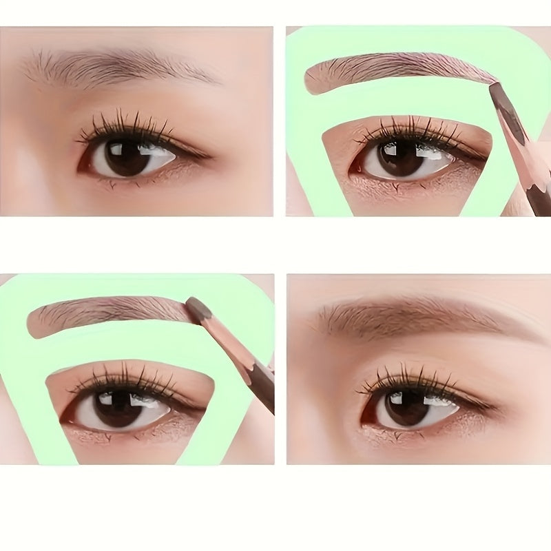 2 Pack Eyebrow Shaping Templates Reusable Plastic Eyebrow Drawing Guides