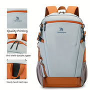 Women's Nylon Checkered Laptop Backpack for Outdoor Hiking and Travel