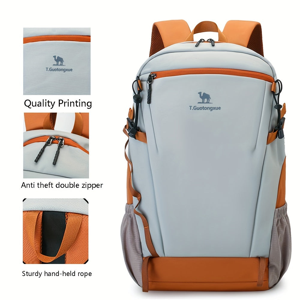 Women's Nylon Checkered Laptop Backpack for Outdoor Hiking and Travel