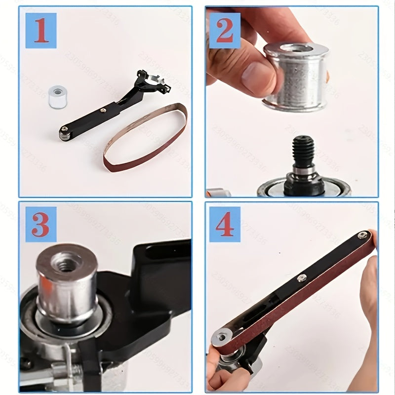 Amoladora angular de 100mm con soporte para pulido de madera y metal