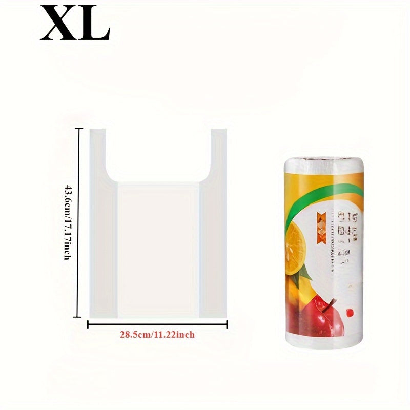 Katta, ko'rinadigan bir martalik sumkalar oziq-ovqat saqlash uchun - Supermarketlar va qulay do'konlar uchun ajoyib, oshxonangizni tartibga solish uchun mukammal.