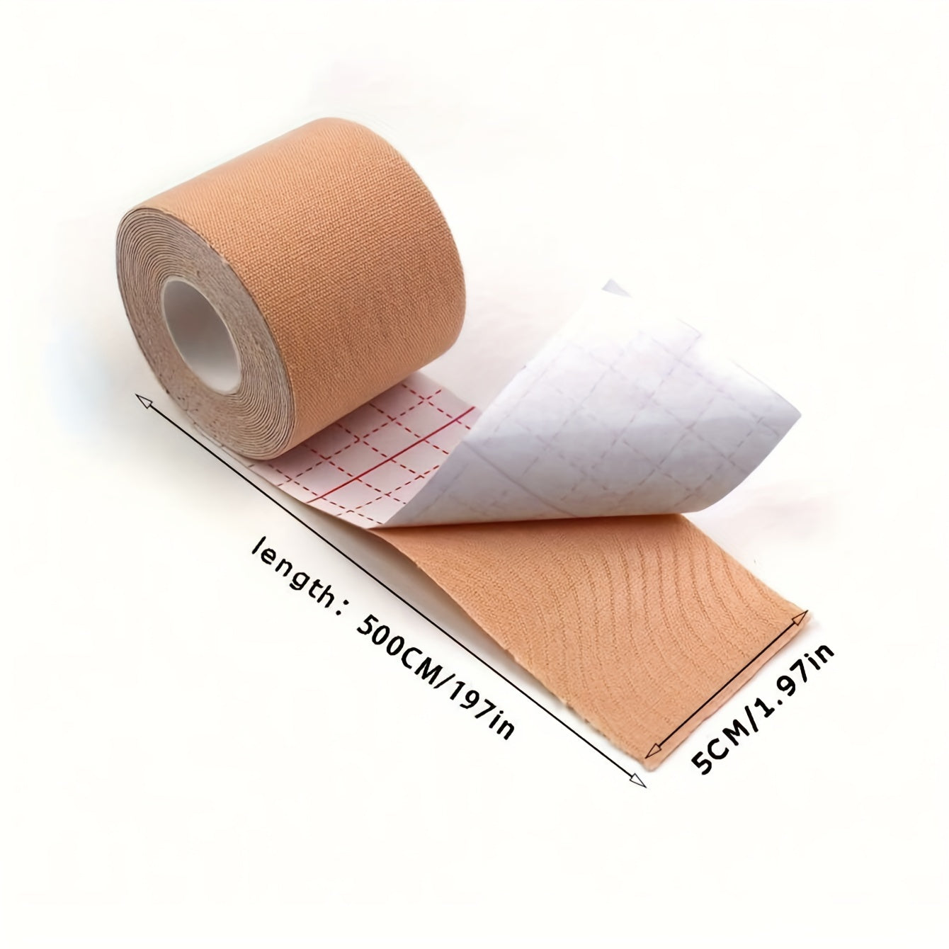 Breathable Breast Lifting Tape with Nipple Pasties for Strapless Dresses and Lingerie