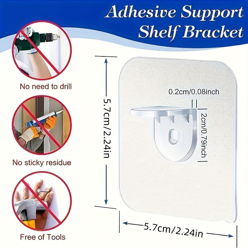 10-комплект пластиковых кронштейнов для полок настенного крепления для организации шкафов и шкафов