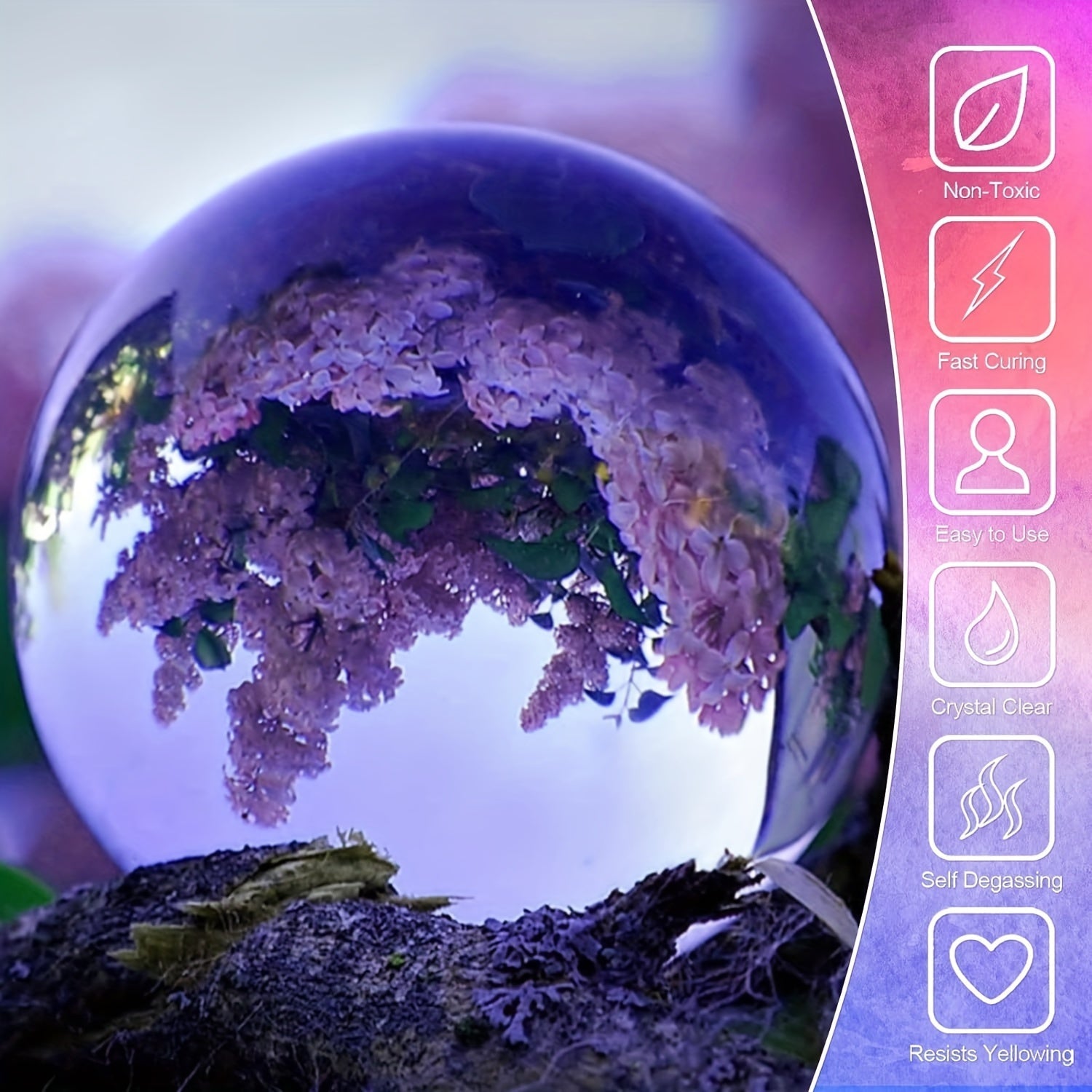 UV Resin Kit 10g 25g 60g 100g Clear Hard Epoxy for Jewelry and Art Projects