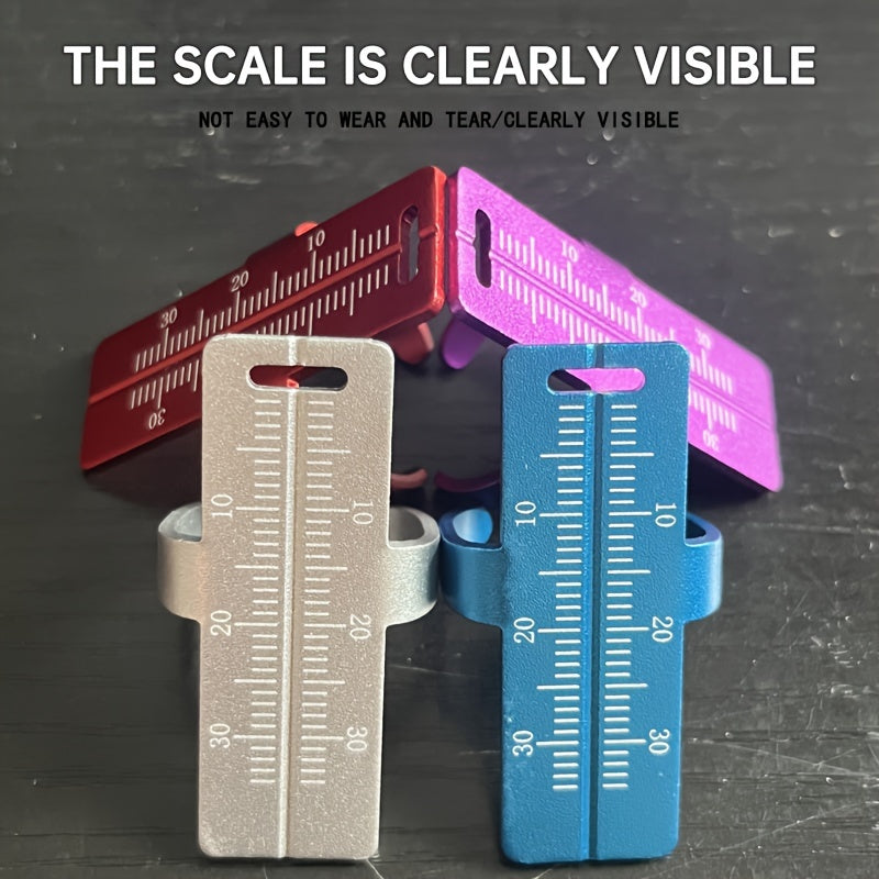 Aluminum Alloy Oral Care Ruler with Straight and Colorful Measurement Options
