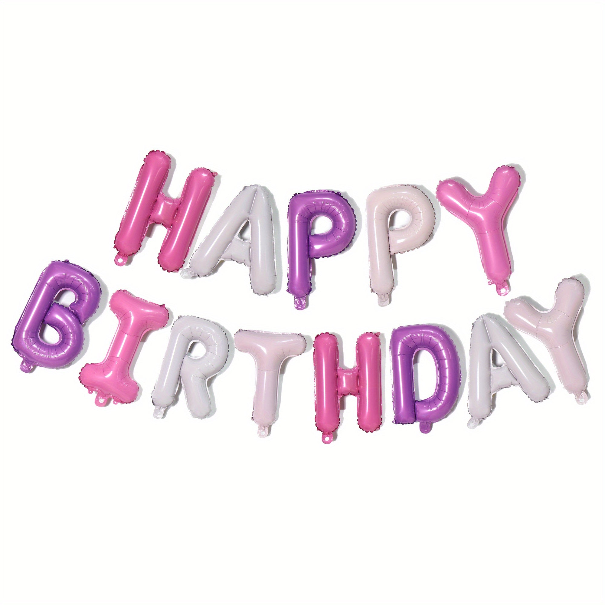 16-Inch Happy Birthday Letter Balloon Set Aluminum Film Party Decorations
