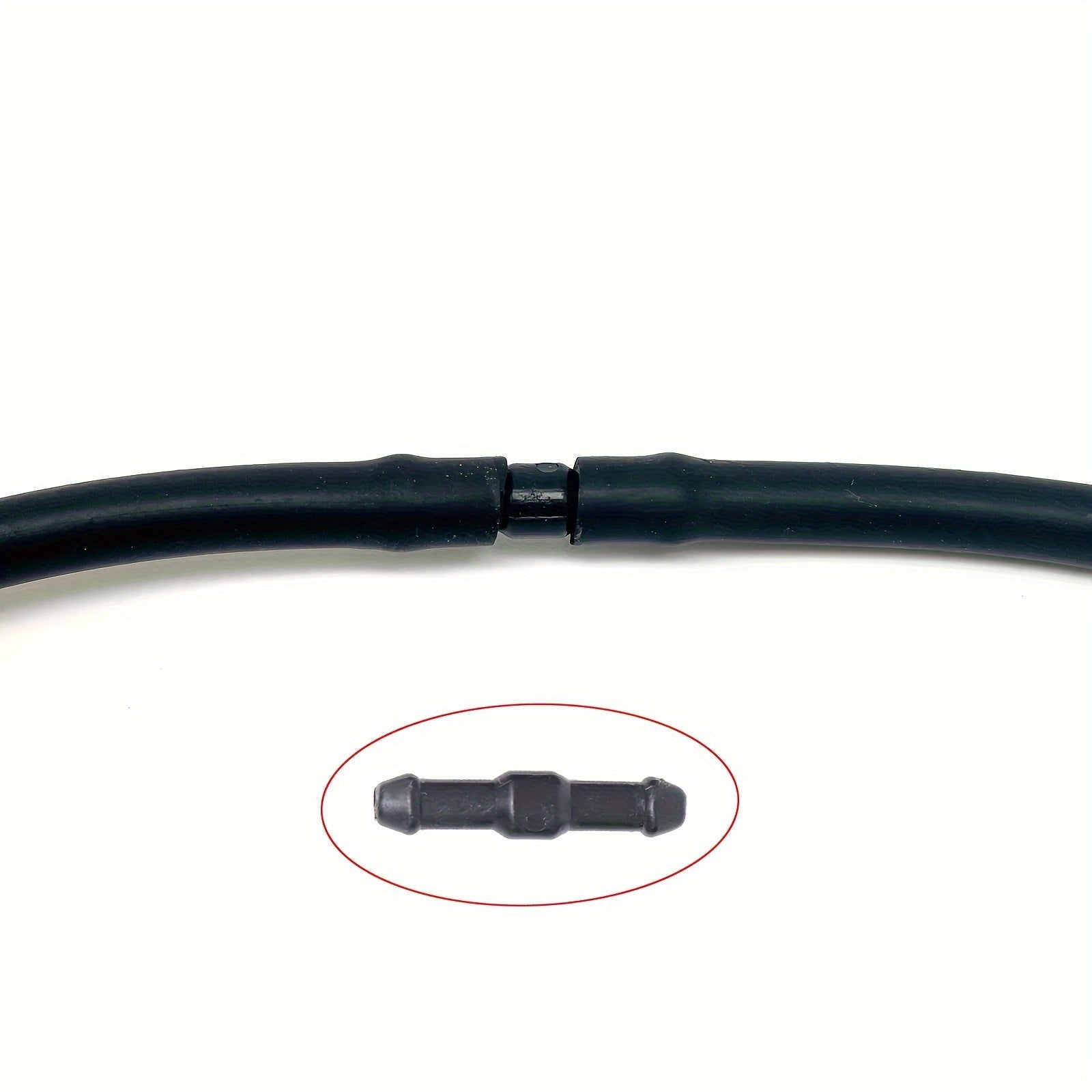 10 Pcs Windshield Washer Hose Connectors Black Plastic Compatible with All Cars