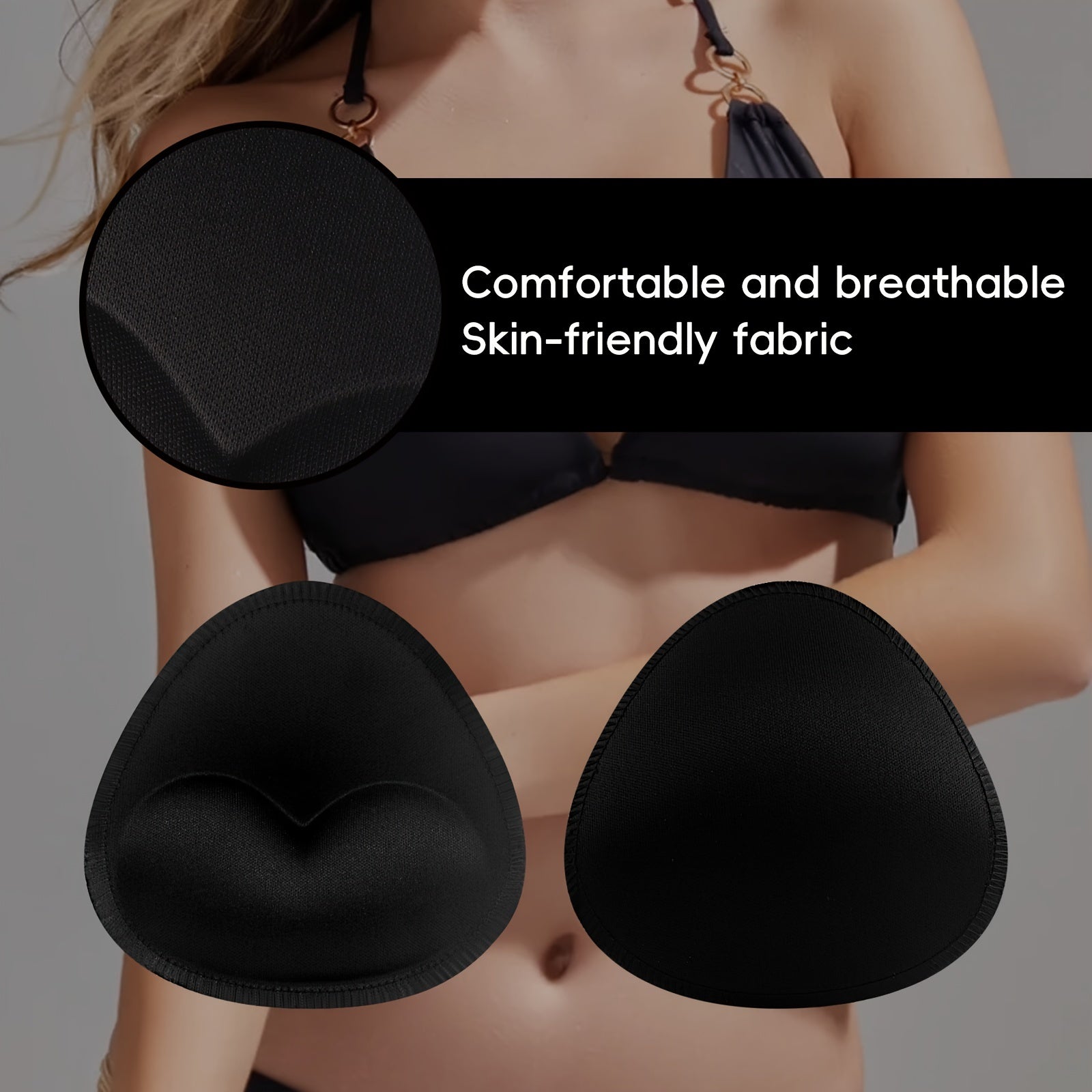 4 Pairs Invisible Anti-Convex Chest Enhancer Pads for Women's Lingerie
