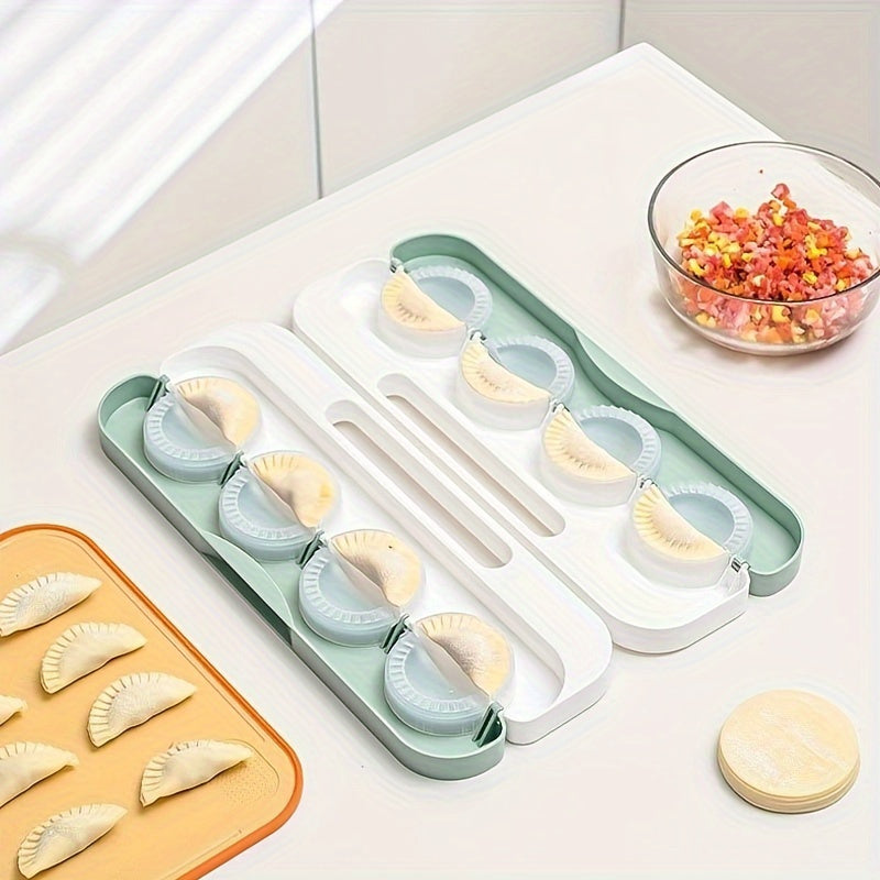 8-Piece Dumpling Mold Set for Easy Kitchen Cooking