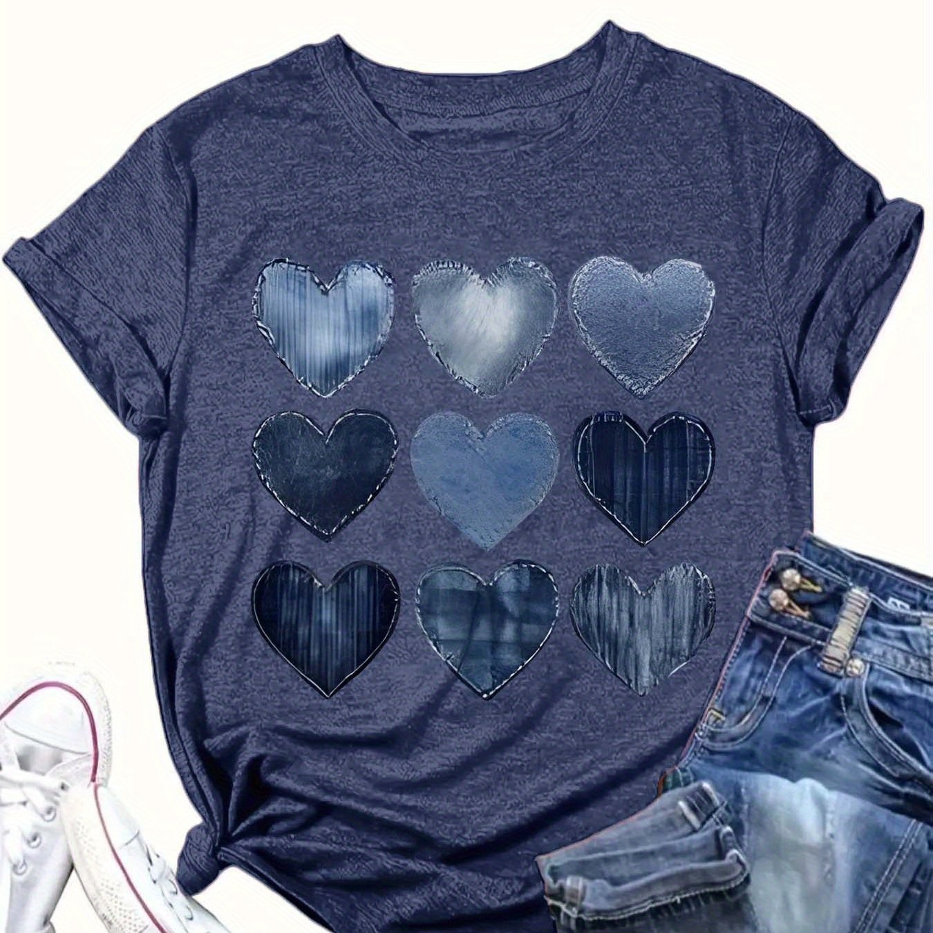 Plus Size Women's Casual Cotton T-Shirt Short Sleeve All-Season Comfortable