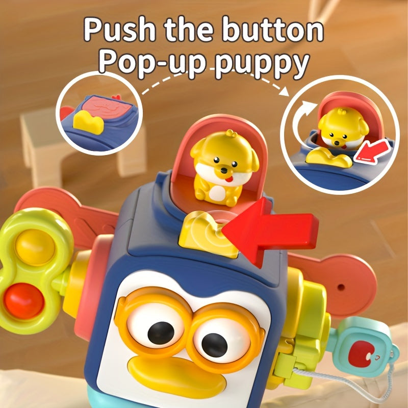 Baby Activity Toy Sensory Cube for Infants Fine Motor Skills Educational Plastic