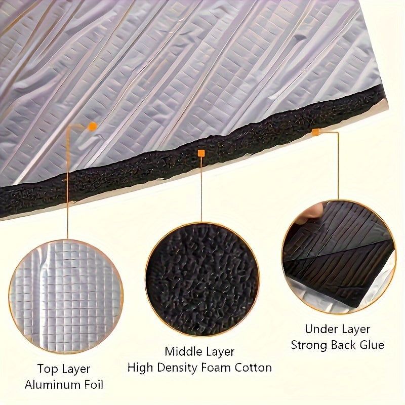 Car Soundproof Heat Insulation Pad for Doors and Engine Covers Aluminum Heat Shield