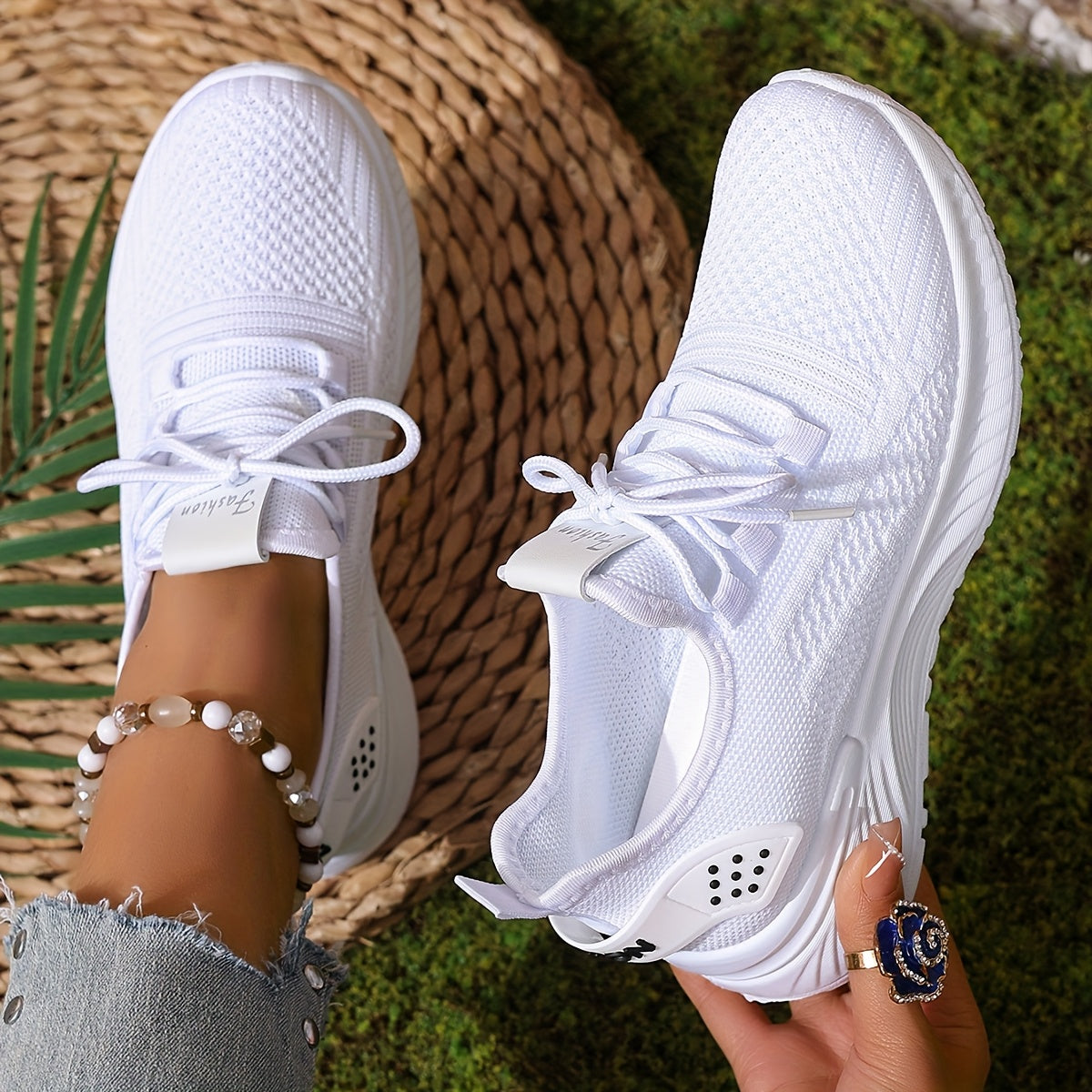Women Breathable Knit Sneakers Lightweight Casual Walking Shoes in Multiple Colors