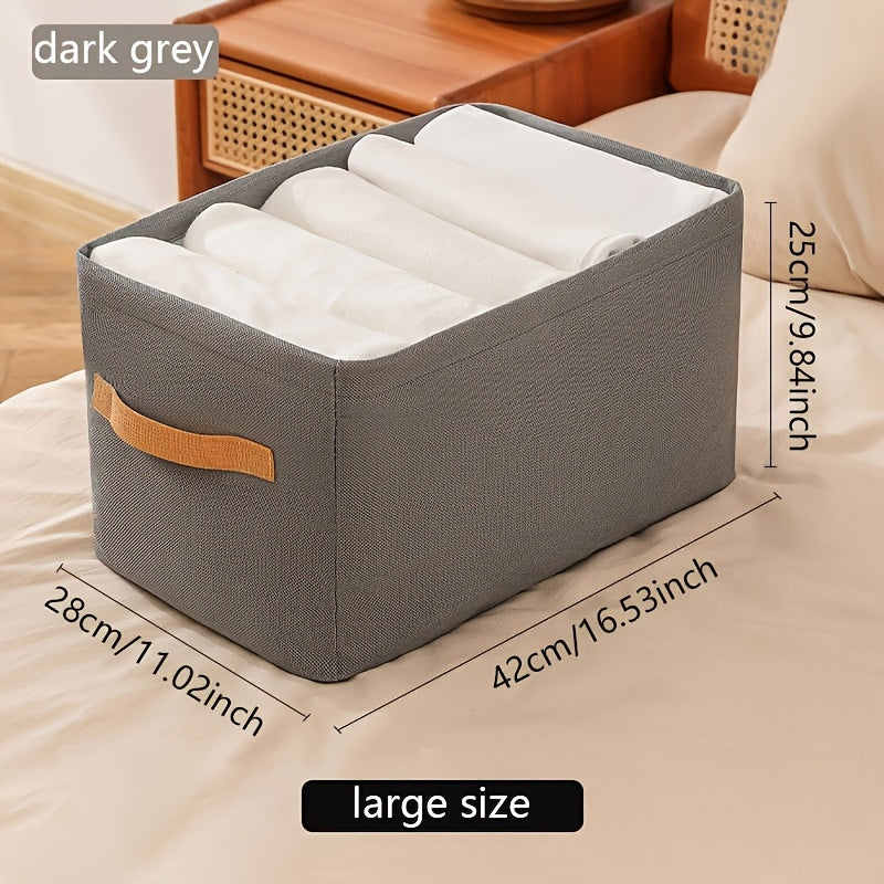 Clothes Storage Box with Handles Lightweight Wardrobe Organizer