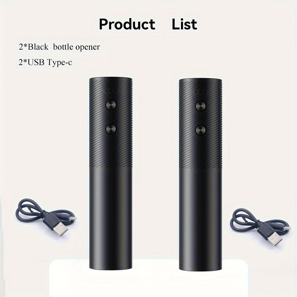 Qayta to'ldiriladigan elektr sharob ochgich avtomatik qopqog'och uchun uy oshxona partiyasi bar to'y qora qizil