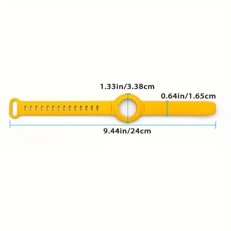 Силиконовый чехол-брелок для AirTags, противоугонный защитный чехол-манжета