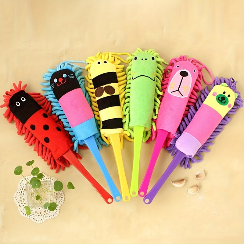 Стиральная щетка из шенилла для уборки в доме - Удаляет пепел и пыль с рабочего стола - Милый дизайн курицы - 1 штука