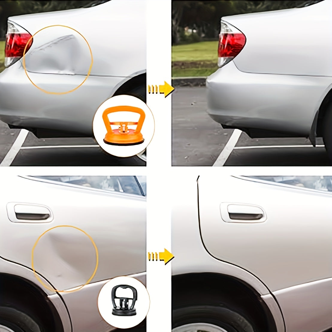 Avtomobil korpusi uchun katta yopishqoq shishaga ega avtomobil tishiklarini tuzatish asboblari to'plami