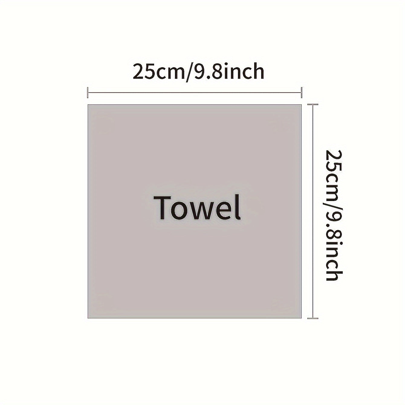 Cotton Blend Washcloths with Cartoon Animal Embroidery 25x25cm Set of 3