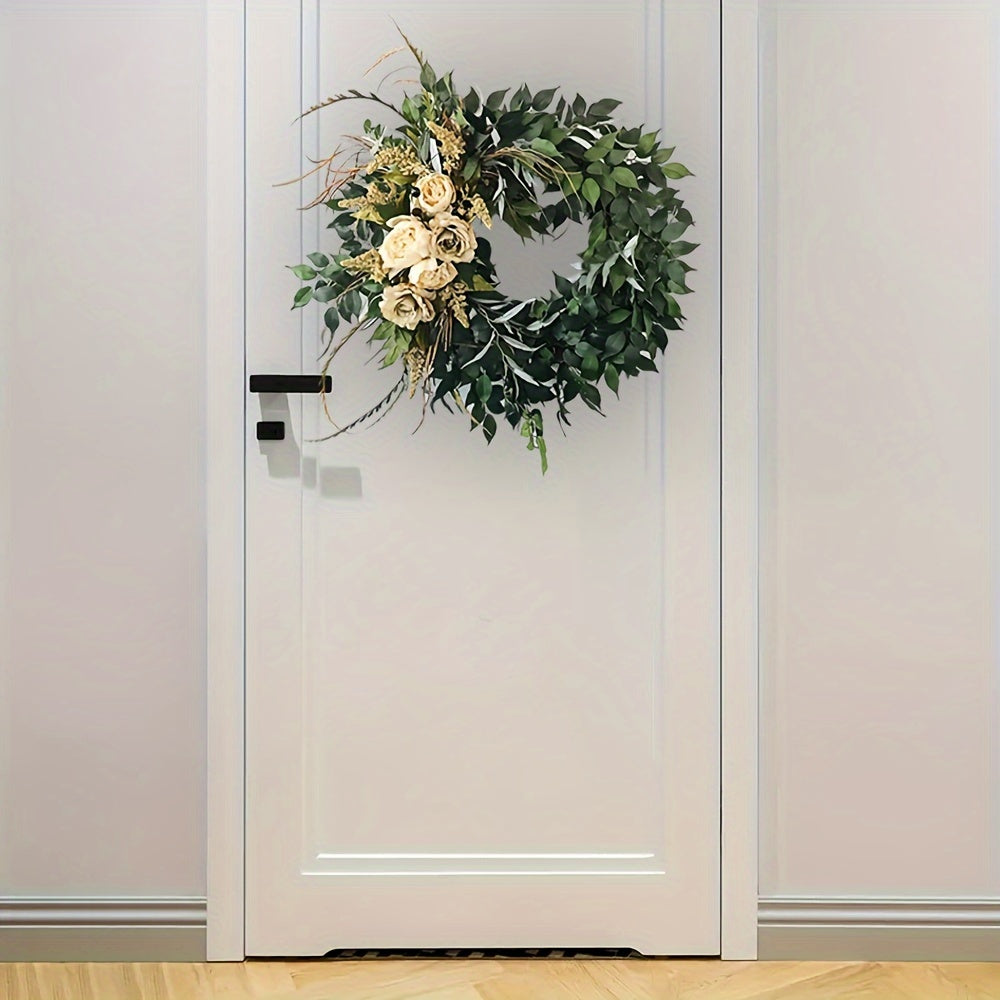 Floral PVC Window Cling Self-Adhesive Holiday Decor Reusable Christmas Decorations