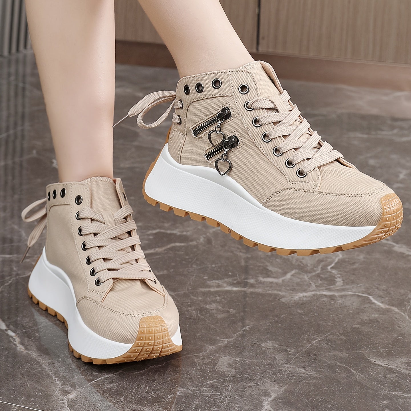 Women's Casual Sports Shoes, Lightweight, Multi-Color, Comfortable Platforms