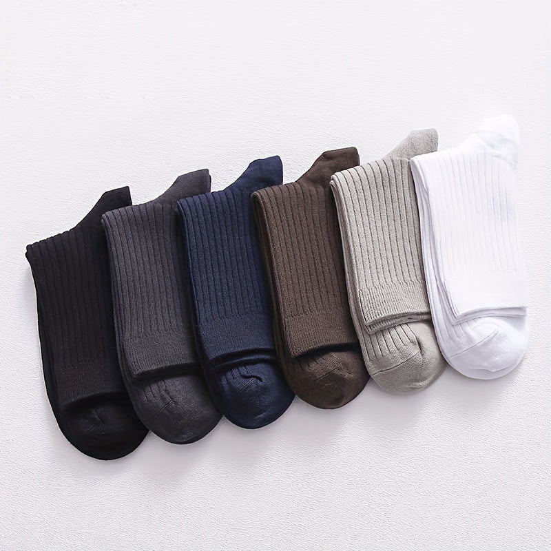 Hamma mavsumlar uchun mos, 60% paxta, 35% polyester va 5% spandeksdan tayyorlangan, erkaklar va ayollar uchun mustahkam rangli paxta crew socks. Mashinada yuvish mumkin.