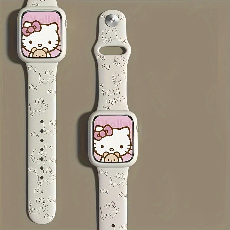 Stylish Laser Engraved Watch Band for 38-49mm Smartwatches Compatible with Apple and Samsung