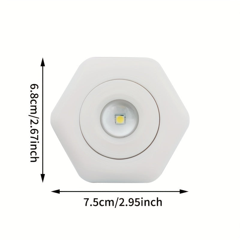 Lámpara de atardecer LED con diseño hexagonal, brillo de dos niveles, alimentada por batería para dormitorio, sala de estar, fotografía