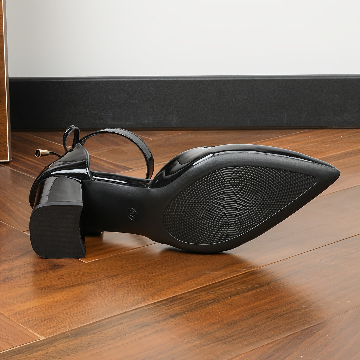 Women's Pointed Toe High Heel Shoes with Bow Stylish Versatile Large Sizes 41-43