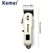 Cordless Hair Clipper for Men Rechargeable Lithium Battery LCD Display Barber Trimmer