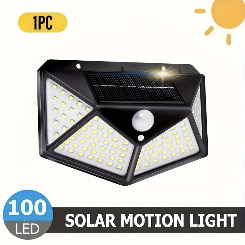 Luz de pared solar exterior de montaje semi empotrado, pantalla de plástico eficiente en energía, batería de 1200mAh, juego de 1/2/4/6/8