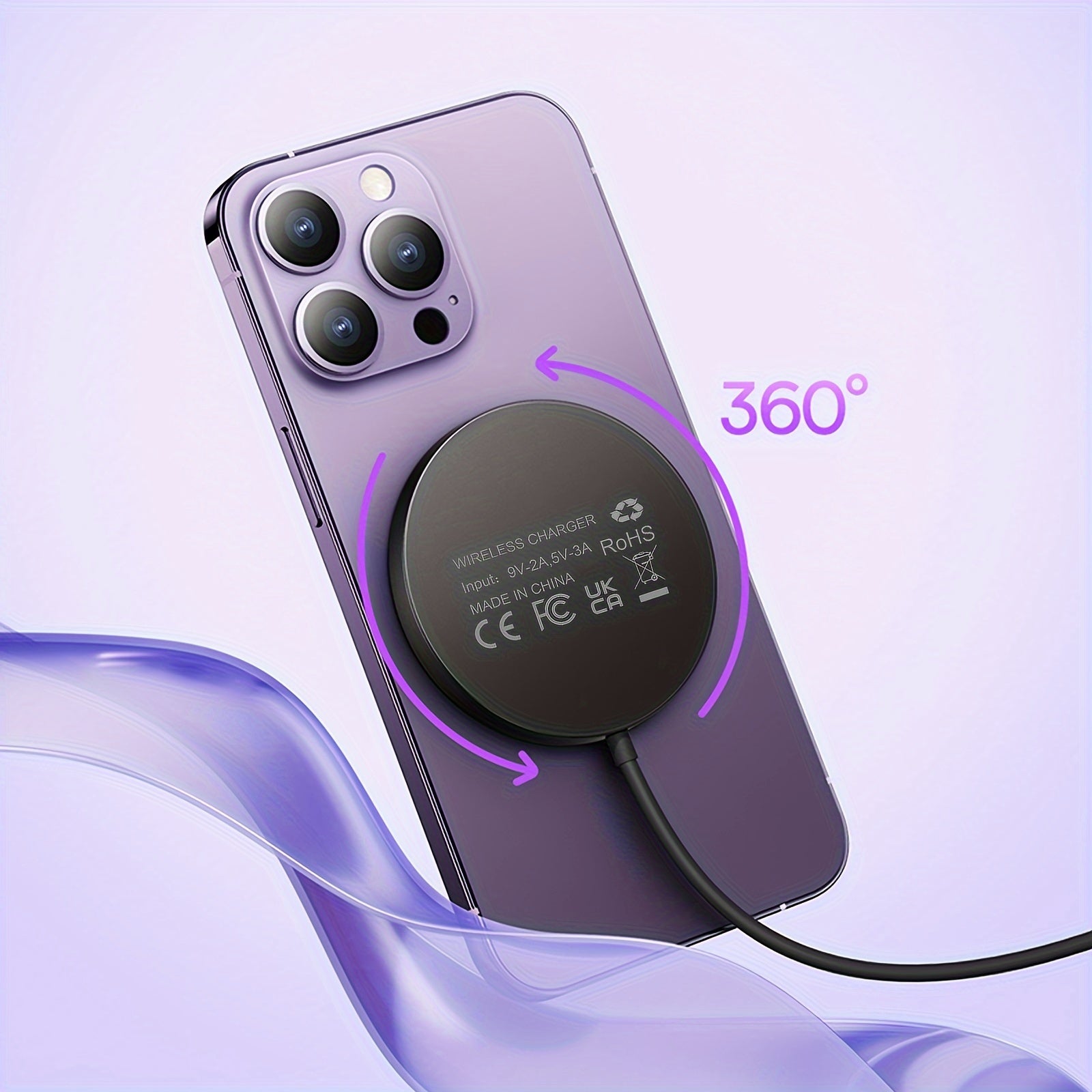 Magnetic Wireless Charger for iPhone and AirPods Dual Charging Ports