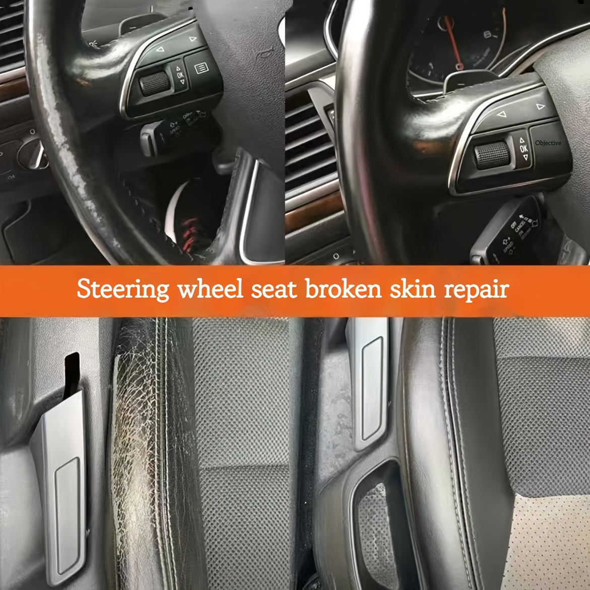 Восстановитель черного глянцевого пластика для интерьера автомобиля 30 г, паста для ремонта руля