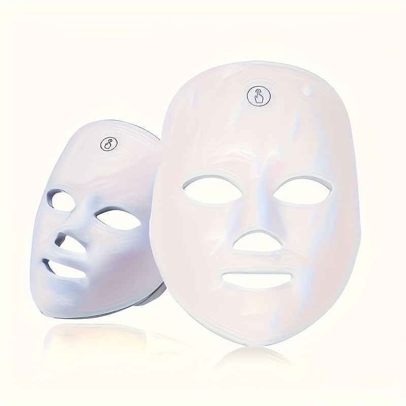 USB orqali zaryadlanadigan elektr yuz niqobi, sensorli ekran, 7 rang, ko'chma uy go'zallik qurilmasi.