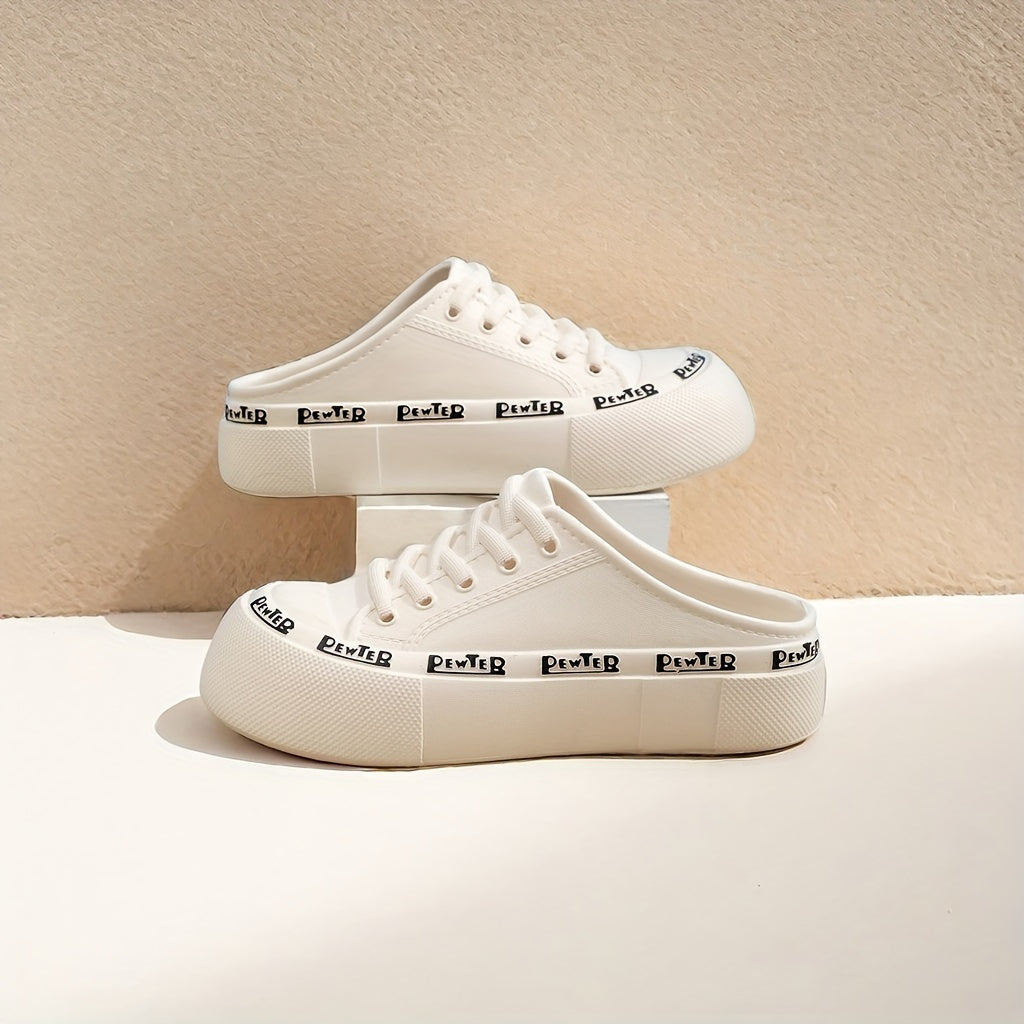 Unisex Casual Thick-Soled Heeled Slippers for Indoor Outdoor Use