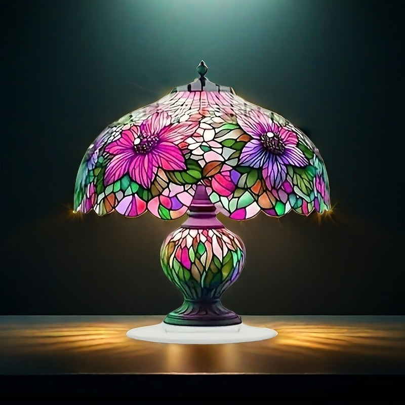 Bohemian Acrylic Table Lamp for Home Office Decor, Desktop Lighting