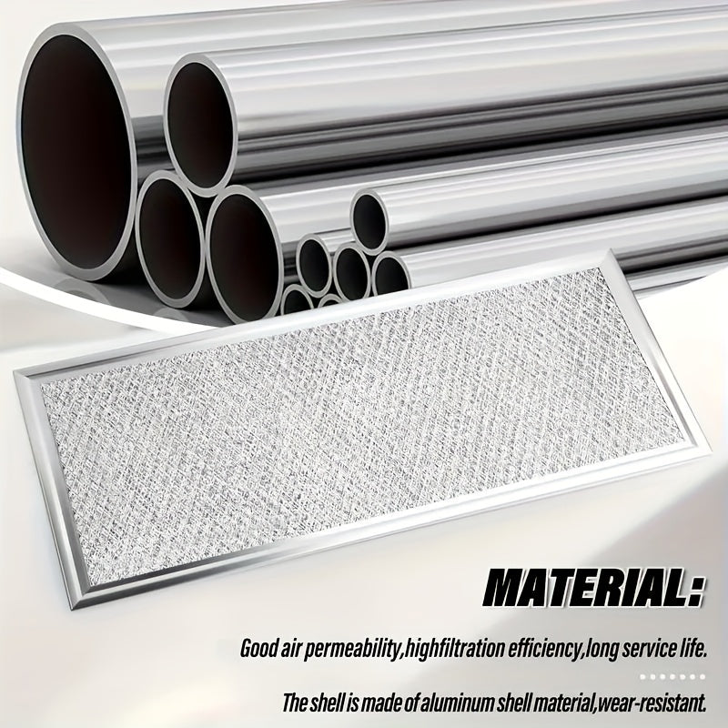 4 ta uzoq muddatli metall mikroto'lqin filtrlar to'plami GE WB06X10359 ni almashtirish uchun, 12.7 sm x 19.41 sm - Pishirish samaradorligini oshirish uchun ideal