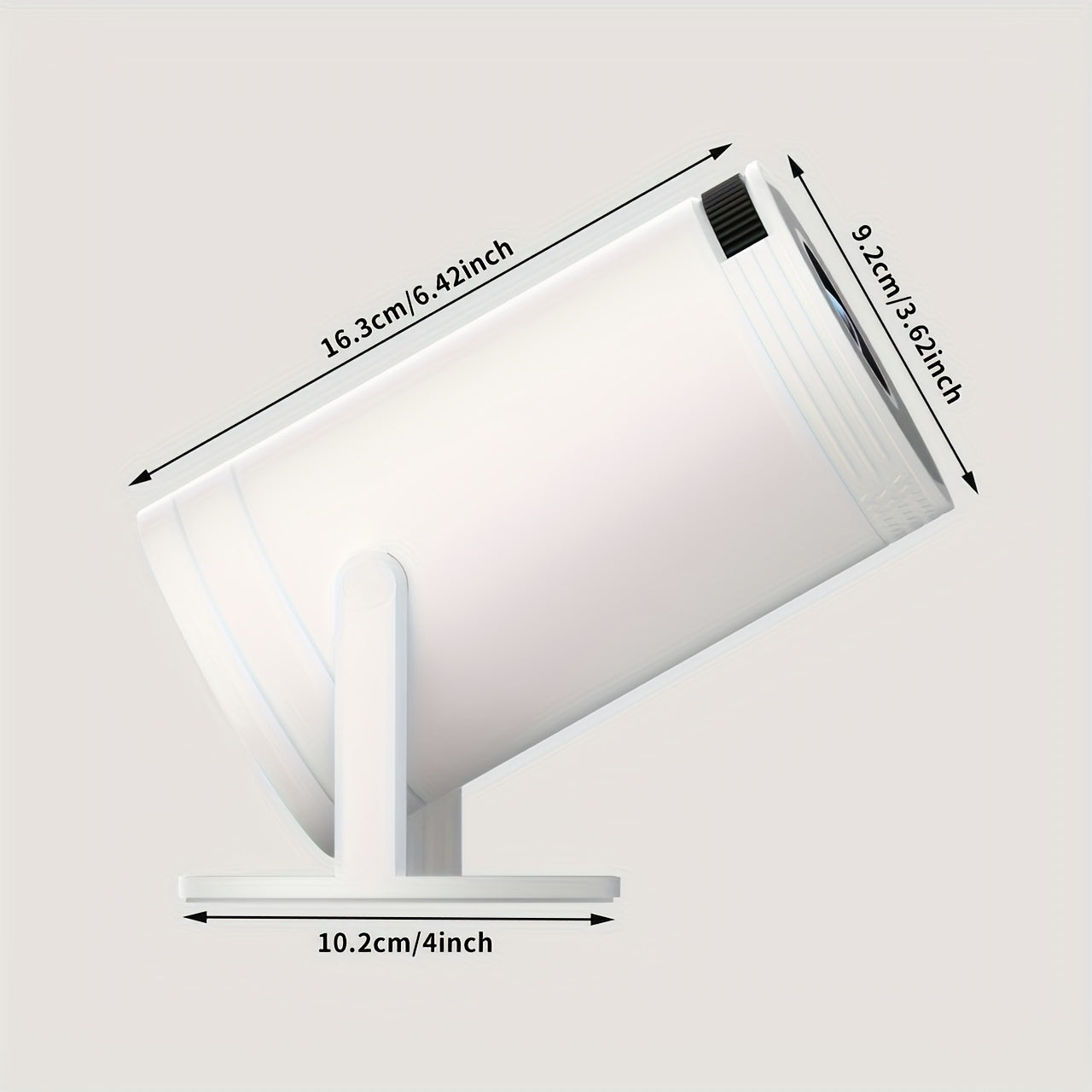 Portable HD Projector with Built-in Android 12, 720p LCD, Remote