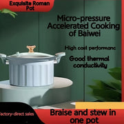 Dual-Handled Non-Stick Soup Pot for Easy Cooking and Cleanup