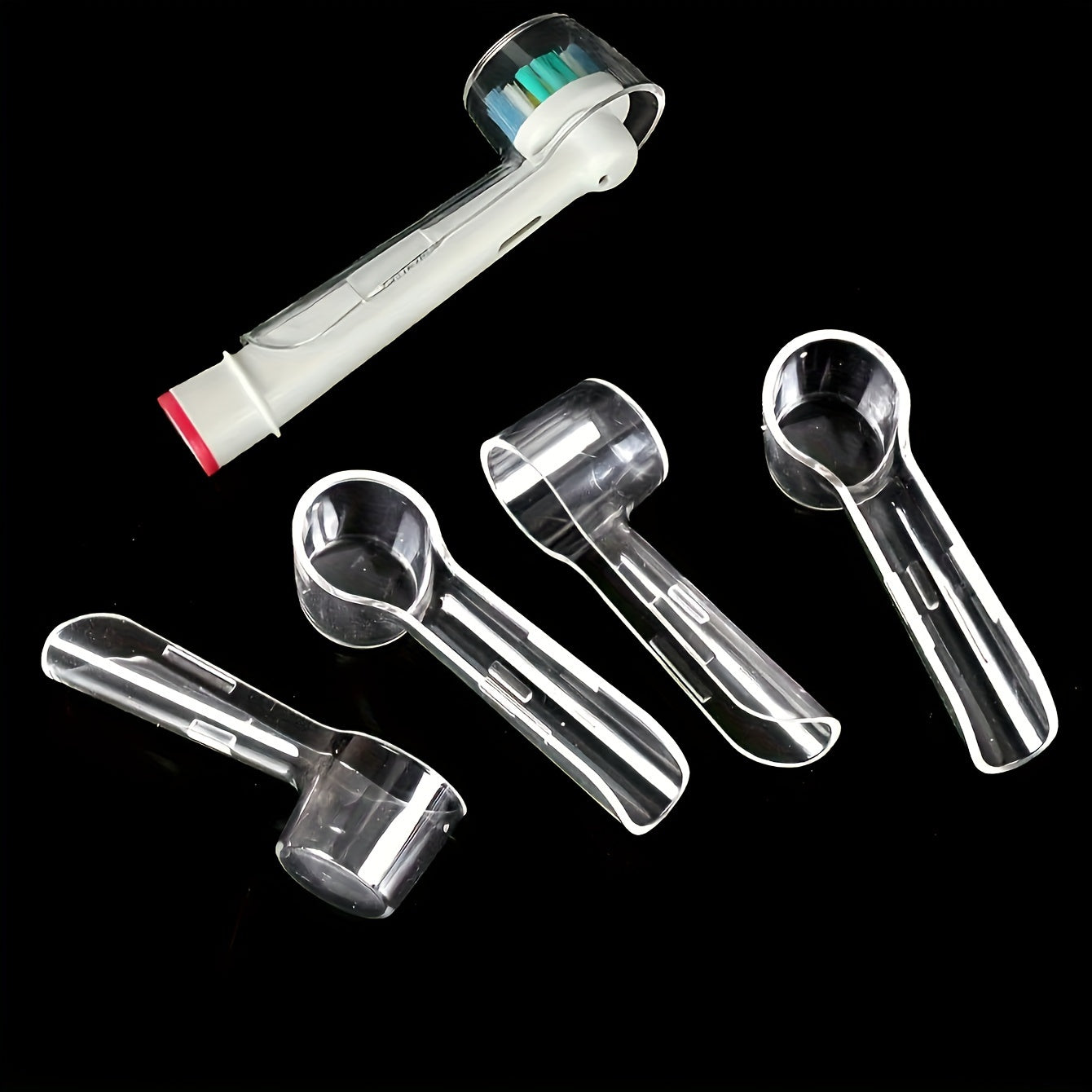 3-Pack Reusable Toothbrush Head Covers Travel Cases Protective Caps for Camping